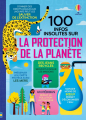 Couverture 100 infos insolites sur la protection de la planète Editions Usborne 2021