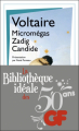 Couverture Micromégas, Zadig, Candide Editions Flammarion (GF) 2014