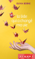 Couverture La liste qui a changé ma vie Editions France Loisirs (Piment) 2020