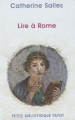 Couverture Lire à Rome Editions Payot 1994