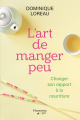Couverture L'art de manger peu Editions Flammarion Québec 2020