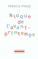 Couverture Nioque de l'avant-printemps Editions Gallimard  (L'imaginaire) 2004