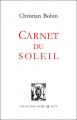Couverture Carnet du soleil Editions Lettres Vives 2011