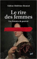 Couverture Le rire des femmes  Editions Presses universitaires de France (PUF) 2021
