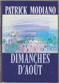 Couverture Dimanches d'août Editions France Loisirs 1987