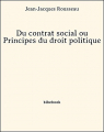 Couverture Du contrat social Editions Bibebook 2013