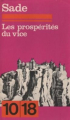 Couverture Histoire de Juliette ou les prospérités du vice Editions 10/18 1969