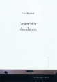Couverture Inventaire des silences Editions MLD 2010