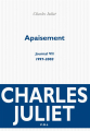 Couverture Journal, tome 7 : Apaisement (1997-2003) Editions P.O.L 2003