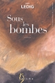 Couverture Sous les bombes Editions Zulma 2003