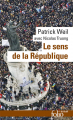 Couverture Le sens de la République Editions Folio  (Actuel) 2016