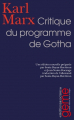 Couverture Critique du programme de Gotha Editions Sociales 2008