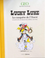 Couverture Lucky Luke La conquête de l'Ouest à travers les aventures du célèbre cow-boy Editions GEO / Prisma 2019