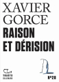 Couverture Raison et dérision  Editions Gallimard  (Tracts) 2021