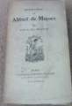 Couverture Alfred de Musset Editions Alphonse Lemerre 1877