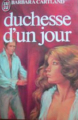 Couverture Duchesse d'un jour Editions J'ai Lu 1984