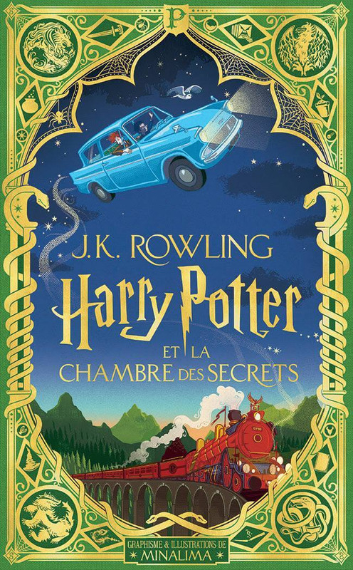 Couverture Harry Potter, illustré (MinaLima), tome 2 : Harry Potter et la chambre des secrets