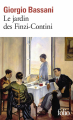 Couverture Le jardin des Finzi-Contini Editions Folio  2010