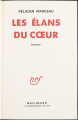 Couverture Les élans du coeur Editions Gallimard  (Blanche) 1955