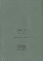 Couverture Poèmes 1983-1985 Editions Cheyne 1996