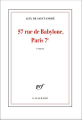 Couverture 57 Rue de Babylone, Paris 7e Editions Gallimard  (Blanche) 2021