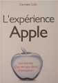 Couverture L'expérience Apple Editions Pearson 2012