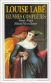 Couverture Oeuvres complètes (Louise Labé) Editions Flammarion (GF) 1986