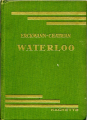 Couverture Waterloo Editions Hachette (Bibliothèque Verte) 1934