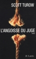 Couverture L'Angoisse du juge Editions JC Lattès 2009