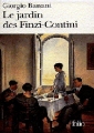 Couverture Le jardin des Finzi-Contini Editions Folio  1975