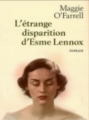 Couverture L'étrange disparition d'Esme Lennox Editions France Loisirs 2009