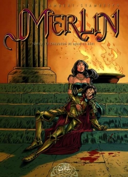 Couverture Merlin, tome 07 : Le chaudron de Bran le béni
