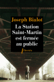 Couverture La station Saint-Martin est fermée au public Editions Libretto 2013