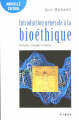 Couverture Introduction générale à la bioéthique Editions Fides 2005