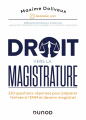 Couverture Droit vers la magistrature Editions Dunod 2021