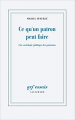 Couverture Ce qu'un patron peut faire : Une sociologie politique des patronats Editions Gallimard  (Essais) 2021