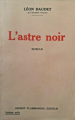 Couverture L'astre noir Editions Flammarion 1929