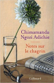 Couverture Notes sur le chagrin Editions Gallimard  (Hors série Littérature) 2021