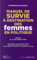 Couverture Manuel de survie à destination des femmes en politique Editions Les Petits matins 2015