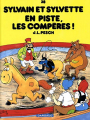 Couverture Sylvain et Sylvette, tome 38 : En piste, les compères! Editions Dargaud 2003