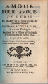 Couverture Amour pour Amour Editions Classiques universels 1742