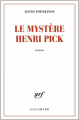 Couverture Le mystère Henri Pick Editions Gallimard  (Blanche) 2016