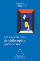 Couverture 101 expériences de philosophie quotidienne Editions Odile Jacob 2021