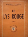Couverture Le Lys rouge Editions Calmann-Lévy 1923