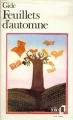 Couverture Feuillets d'automne Editions Folio  1980