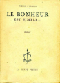 Couverture Le bonheur est simple Editions Bonne presse 1942