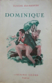 Couverture Dominique Editions Gründ (Bibliothèque précieuse) 1937