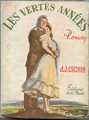 Couverture Les vertes années Editions de la Paix 1930