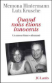 Couverture Quand nous étions innocents : un amour franco-allemand Editions JC Lattès 2009