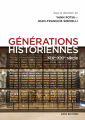 Couverture Générations historiennes Editions CNRS 2019